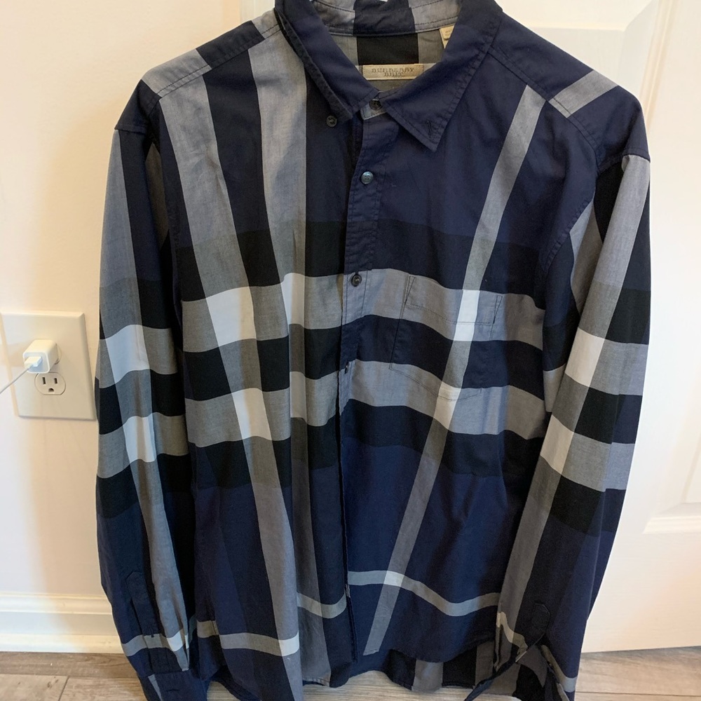 Burberry Buttonup men xl plaid